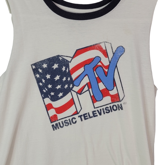 Lot of 3 Graphic Print Spring Summer Tank Tops Sugar Skull MTV O'Neal - Picture 3 of 15